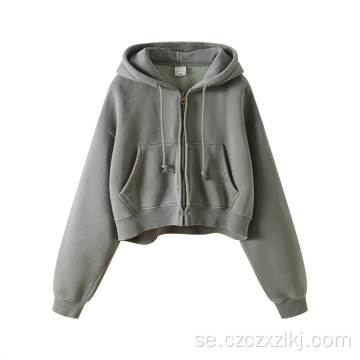 Autumn Winter Washed Fleece Hot Girl Hoodie